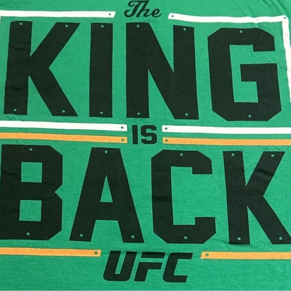 UFC Team Conor McGregor 2021 “The King Is Back” Irish Green Shirt, 2XL 2 X-Large - Picture 5 of 5